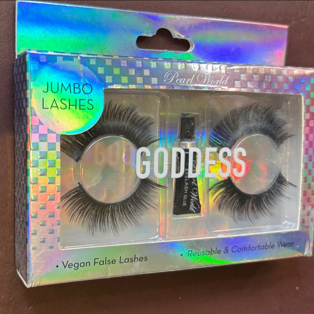 Goddess Jumbo False Eyelashes – Black
